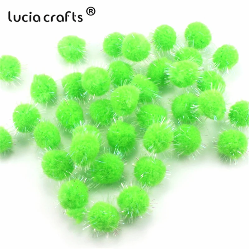 Lucia crafts около 20 мм синель стебли Bendaroos Рождественский плюшевый шар корень волос Diy детские игрушки оптом K1005