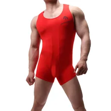 Мужские тонкие боди майки для бодибилдинга корсет комбинезон из модала цельная Пижама Нижнее белье Корректирующее белье