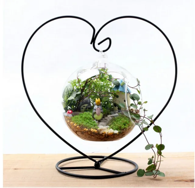 3pcs Heart Shaped Black Metal Hanging Flower Plant Vase Pot Stand 3pcs Heart Shaped Black Metal Hanging Flower Plant Vase Pot Stand Holder Home Diy
