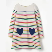 Новые весенне-осенние платья в полоску для маленьких девочек; Лидер продаж; одежда для детей; новое дизайнерское платье для маленьких девочек