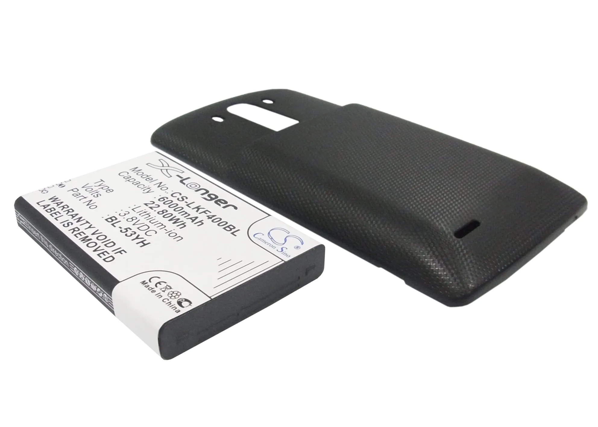 Аккумулятор Cameron Sino на 6000 мАч для LG D830 D850 D851 D855 LTE D855AR D855K D855P F400 G3 LS990 VS985|battery bl-53yh|cameron