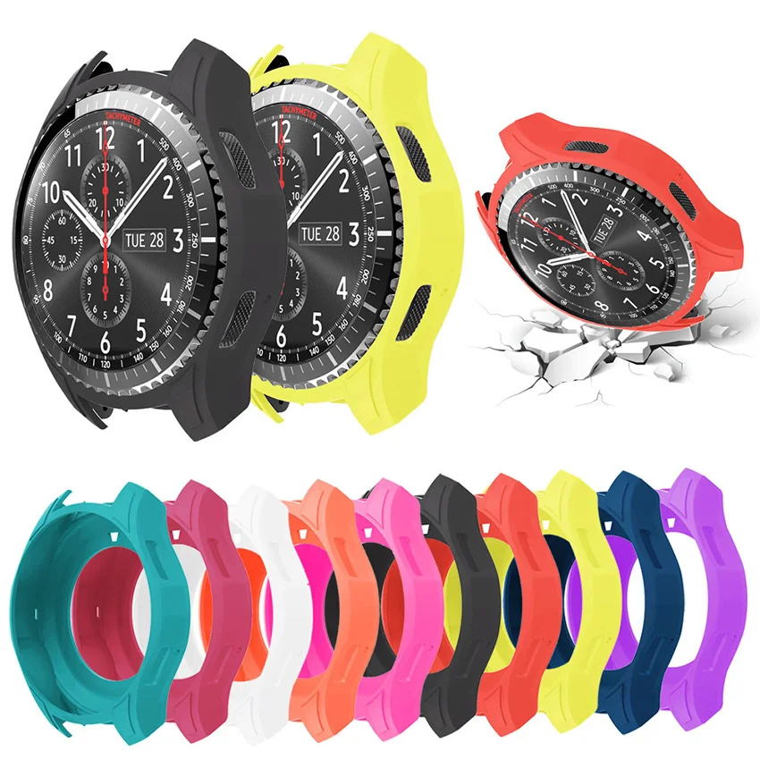 

Gear Front Case For Samsung Galaxy S 3 Watch band Silicone Protect Cover Protective shell Watch Accessories