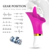 Vibrador de silicona para punto G masajeador de lengua recargable por USB, estimulador de clítoris de 12 velocidades, juguetes sexuales para mujeres y adultos ► Foto 3/6