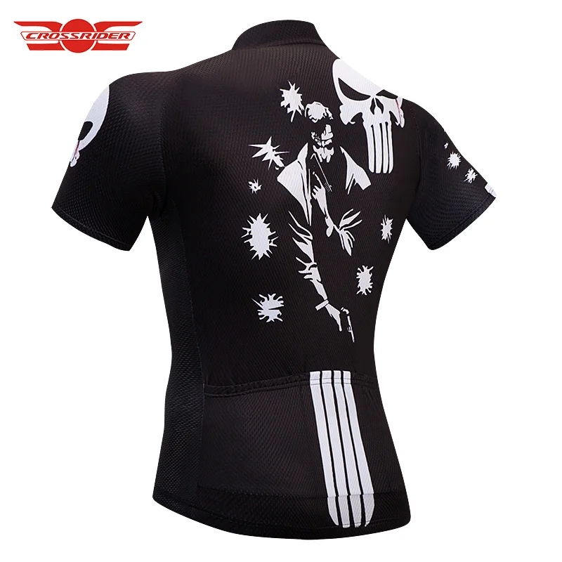 Crossrider Black Men's Cycling Jerseys MTB Bike Clothing Quick Dry Bicycle Clothes Short Set Ropa Ciclismo Maillot Culotte