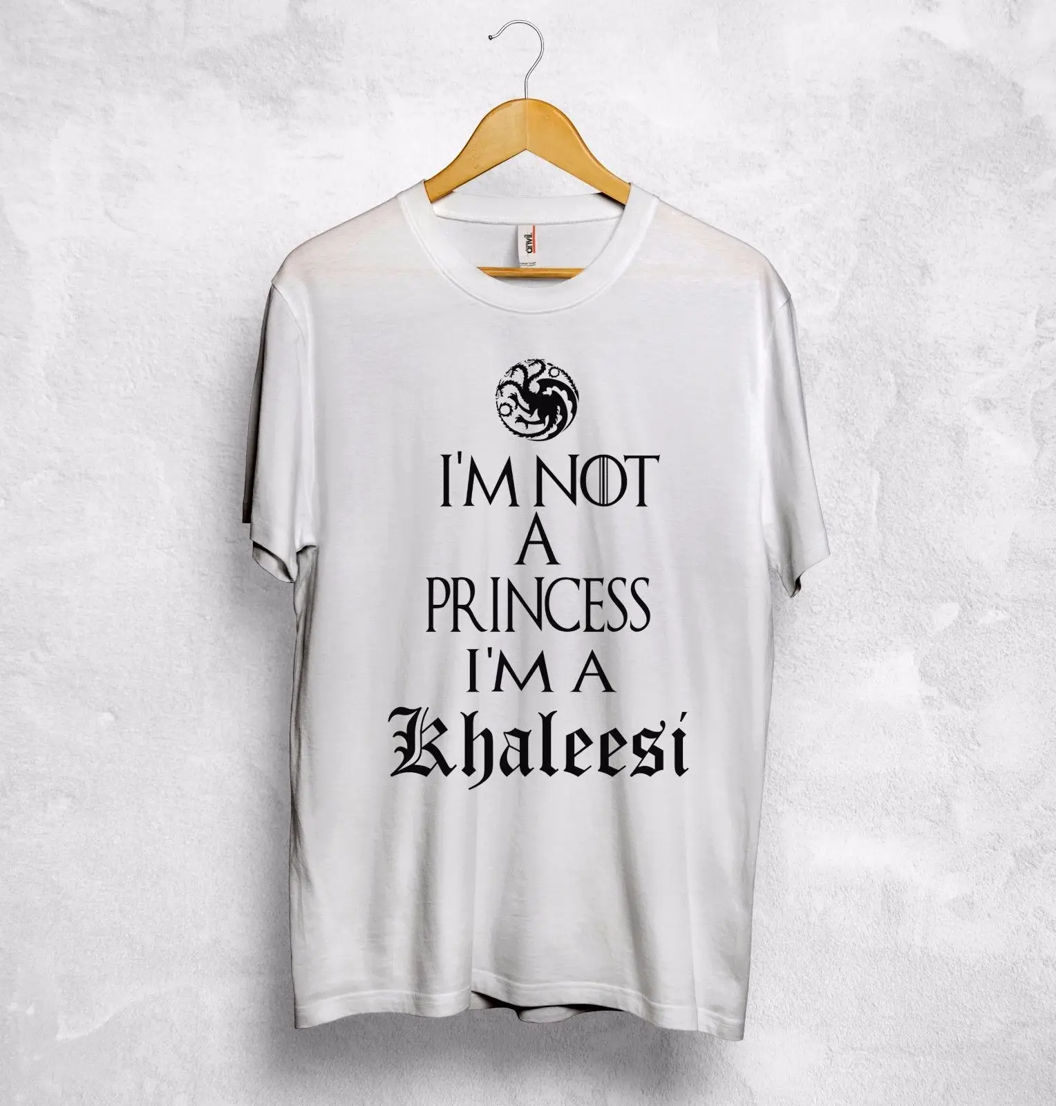 Футболка I'm Not A Princess Khaleesi Топ Daenerys Targaryen Игра престолов хип хоп футболка новые