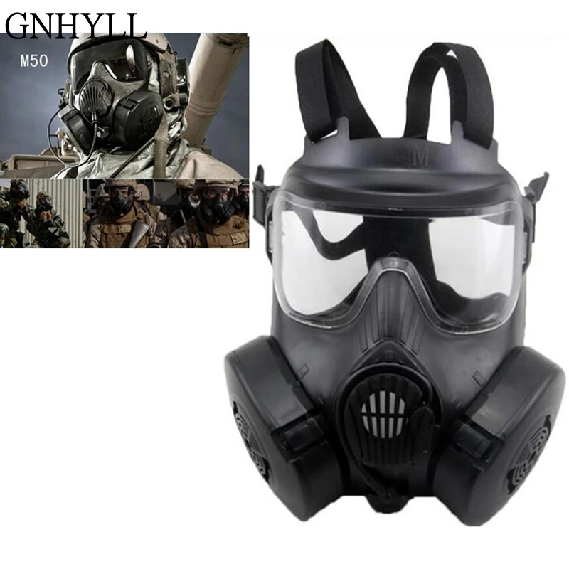 

GNHYLL DC M50 Gas Safety Mask CS Field Skeleton Army Fan Cycling Masks Skull Full Face Masks