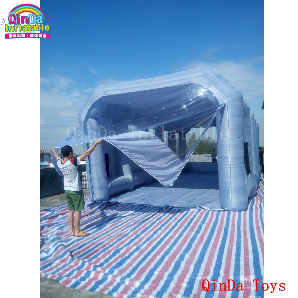  10m*5m*3.5m inflatable spray booth for car paintingused portable paint booths for car
