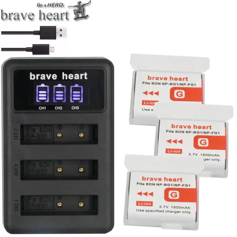 

NP-BG1 NP BG1 FG1 NP-FG1 Battery akku+ LCD Charger for SONY Cyber-shot DSC-H3 DSC-H7 DSC-H9 DSC-H10 DSC-H20 DSC-H50 DSC-H55