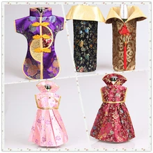 Высококачественная вышитая винная сумка Рождественская винная упаковка и дисплей