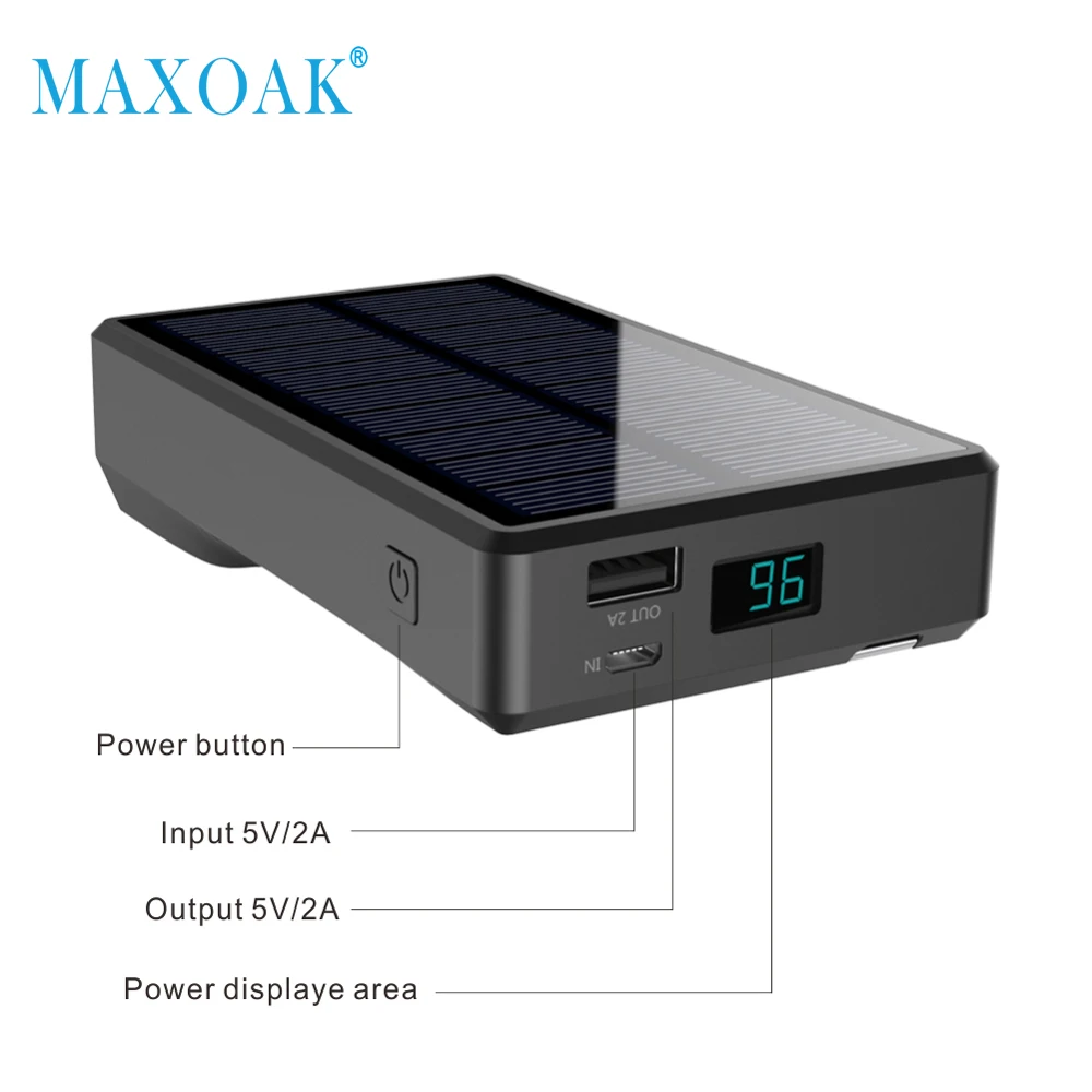MAXOAK 7800mAh Solar Power Bank Portable Hand Crank Generator External Battery Solar Charger for Smartphone GoPro Camera Tablet MAXOAK 7800mAh Solar Power Bank Portable Hand Crank Generator External Battery Solar Charger for Smartphone GoPro Camera Tablet