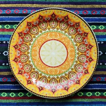

EARENDIL EARENDIL/Bohemian ceramic tableware, noble family decoration plate/salad plate