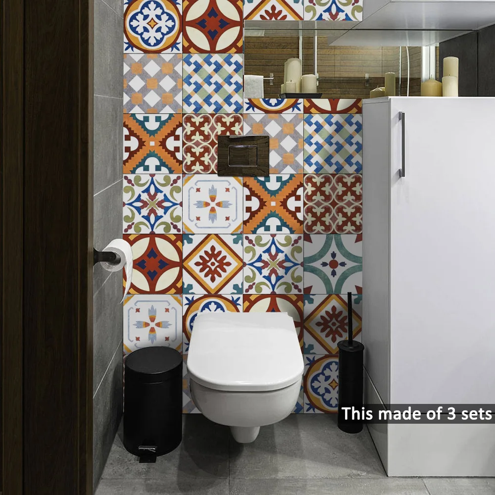 Funlife Islamic Turkey Tile Sticker,Waterproof Bathroom Stickers,Self Adhesive Decorative Kitchen Tiles Wall Furniture Stickers Funlife Islamic Turkey Tile Sticker,Waterproof Bathroom Stickers,Self Adhesive Decorative Kitchen Tiles Wall Furniture Stickers