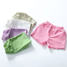 Розничная ; летние модные стильные детские шорты для девочек; хлопковые повседневные пляжные шорты