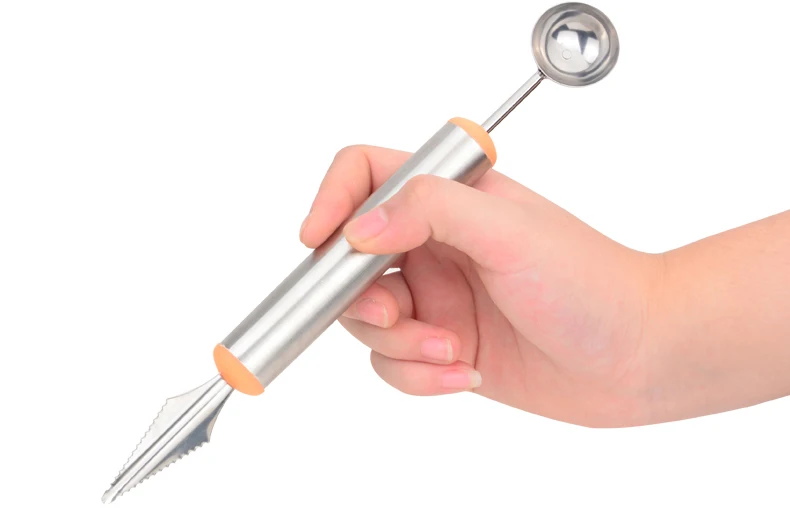 Creative fruit tool for sculpture & ballerer DIY fruit homemade kitchen helper Creative fruit tools for children Stainless steel (2)