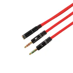 HIPERDEAL High-quality3.5mm AUX аудио микрофонный сплиттер кабель наушников адаптер 1 Женский до 2 Мужской HW