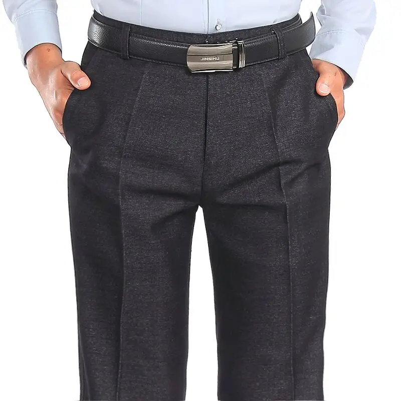 Summer Thin Men's Work Wear Office Suit Pants Men Wedding Party Gey ...
