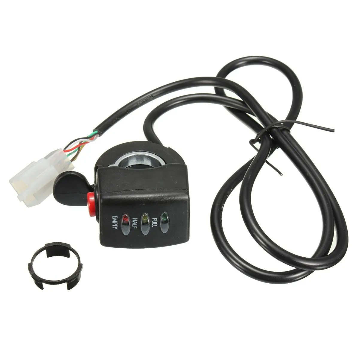 E Bike Electric Bicycle Throttle 3 LED Indicator Display Button Switch 24/36/48Vin Grips from