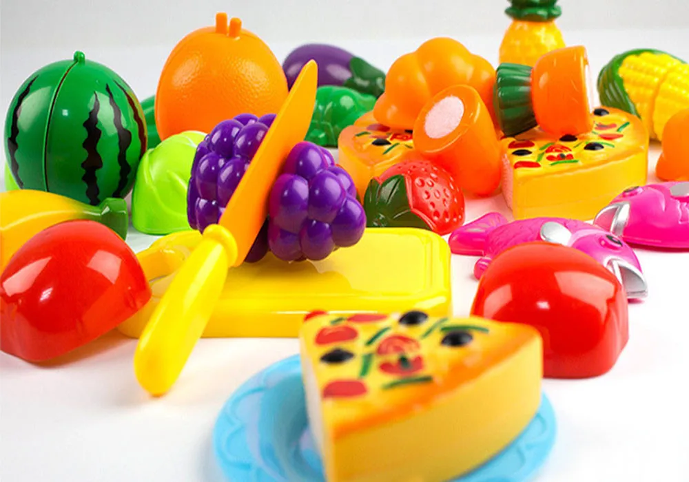Горячая 24 шт. кухня ужин резка угощения забавная игра Еда Набор живые игрушки для детей 30 AUG
