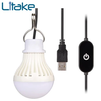 

Litake Portable USB LED Light Bulb Dimmable LED Camping Lantern for Outdoor Tent Lighting Kid's Bedside Lamp Emergency Light