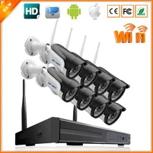 BESDER 8CH система видеонаблюдения WiFi NVR комплект 960 P 1.3MP WiFi NVR 8CH с 8 шт. ИК Ночная пуля ip-камера WiFi 960 P система безопасности