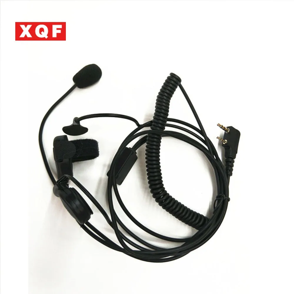 XQF 2 PIN VOX РТТ Mic Гарнитуры для BAOFENG UV-5R PUXING для KENWOOD WOUXUN портативной рации