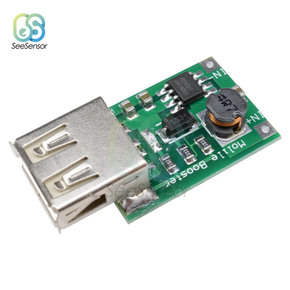 Модуль повышения мощности с 2 в 5 на 1200 ма USB зарядкой и выходом усилитель