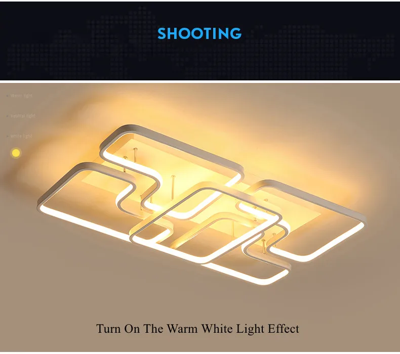 led ceiling light modern lamp fixture 9
