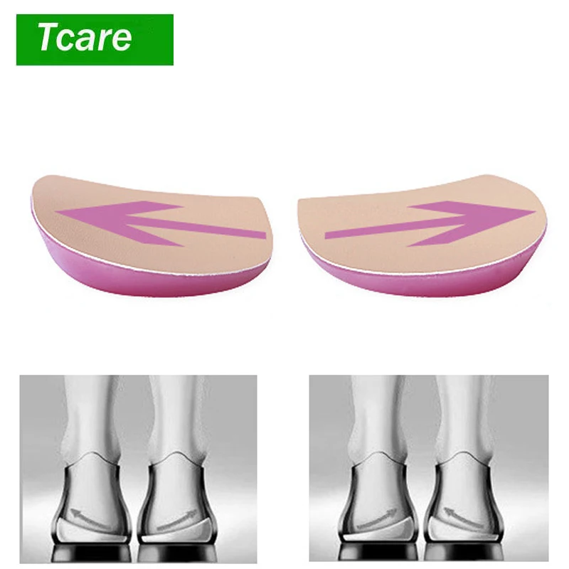 1 пара ортопедических стелек для обуви, вкладыши для обуви, средний и боковой каблук, клиновидный подъем, силиконовые подушечки, корректирующие O/X Тип ноги для женщин/мужчин
