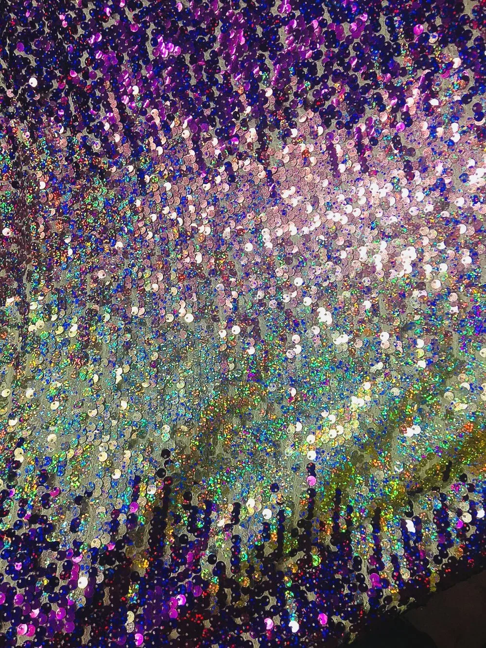

LASUI 1y/lot NEW shinning sequins popular colourful sequins mesh fabric Glittering for night dress DIY handmade accessroies Q026