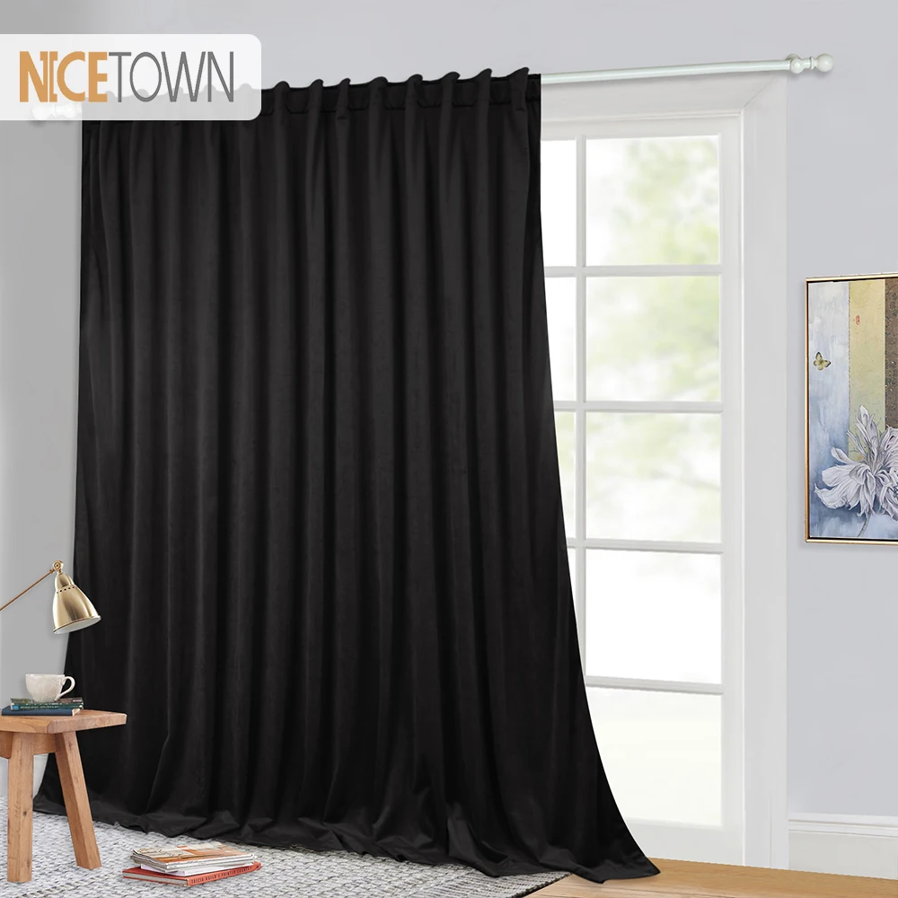 Red Luxury Velvet Curtains Long Heavyweight Velvet Drapes ...