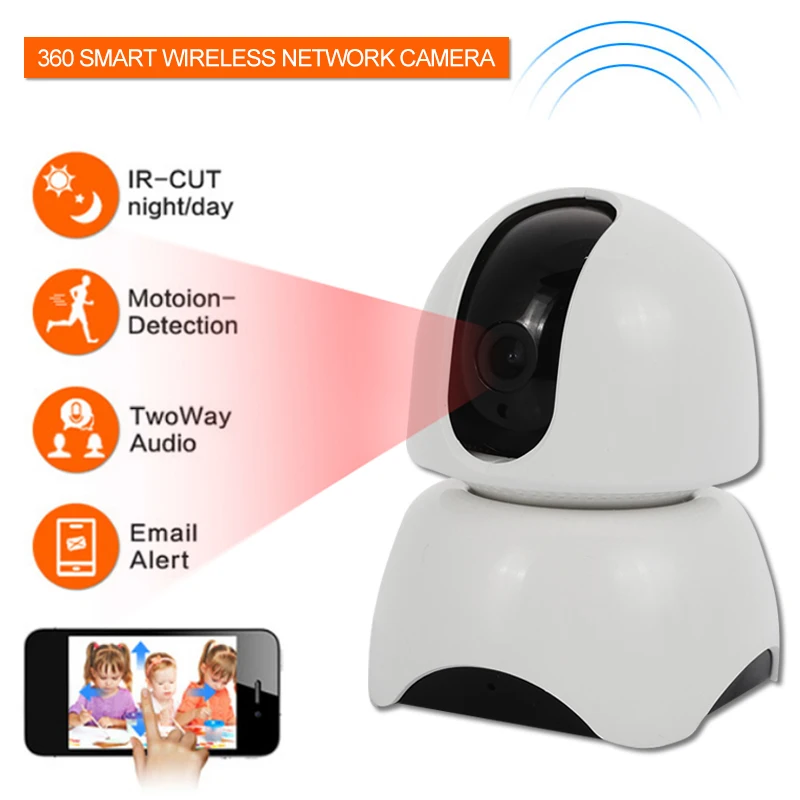 

1080P HD 2.0MP Wifi Camera Multifunction Wireless Camera Baby monitor Smoke Detector Video Recorder P2P Night Vision Home Safe