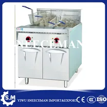 56L Electric Vertical single cylinder double screen electric fryer commercial stainless steel deep fryer machine