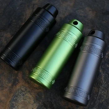 

1PC Portable Mini Metal Aluminum Alloy Waterproof Warehouse Box Outdoor Survival Equipment Waterproof Tank EDC Pocket Tool