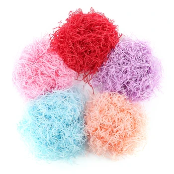 

20g / pack 20 carat grass jute filling material candy box wedding party gift supplies candy bags flower box gift bags