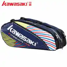 Kawasaki Водонепроницаемая Бадминтон Теннис Сумка для ракеток рюкзак Сквош ракетка команда спортивные сумки держать 3-6 ракетки с сумкой для обуви