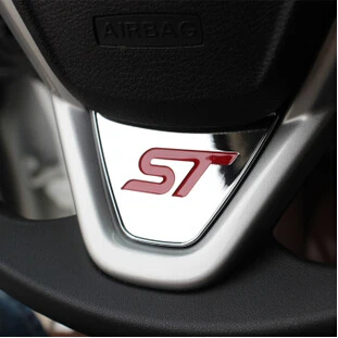 

Steering wheel st logo cover sequins stickers case for Ford New Fiesta Ecosport 2009 2010 2011 2012 2013 2014-2017 accessories
