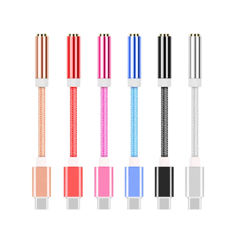 

USB-C Type C To 3.5mm Audio Aux Headphone Jack Cable Adapter For Google Huawei
