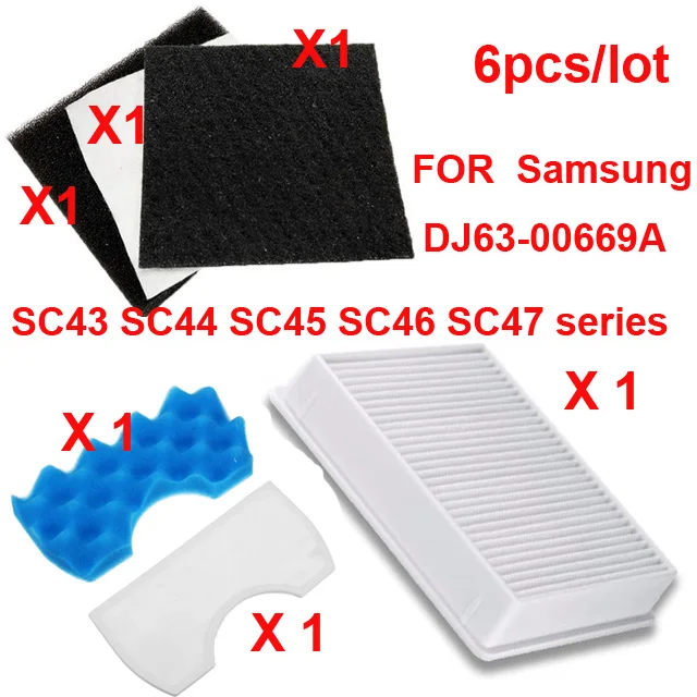 Vacuum cleaner parts dust motor filters Hepa For Samsung