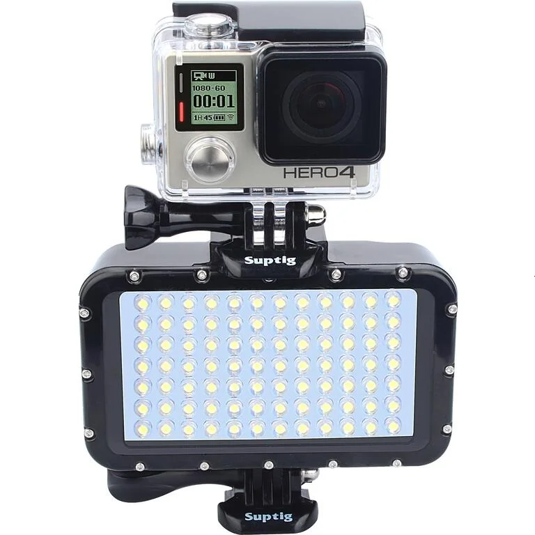 Для экшн-Камеры Gopro Hero 8765 SJCAM SJ6/8/9 спортивной экшн-камеры Xiaomi yi Mijia eken H9R действий/зеркальным фотоаппаратом Камера для подводной съемки световая лампа для съемки флэш-светильник для подводного плавания