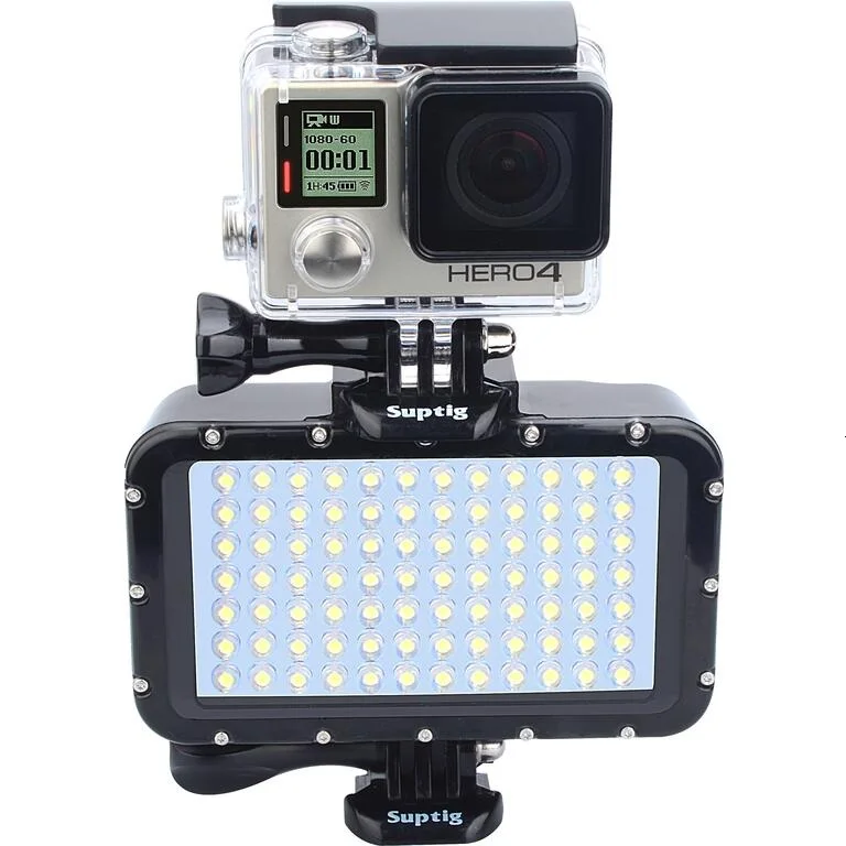 para Gopro Hero Sjcam 9 Xiaomi yi Mijia Eken H9r Ação Slr Câmera Fotografia Subaquática Lâmpada Luz Lanterna Mergulho 8765 Sj6 - 8 - Image 3