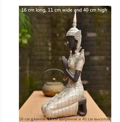 Статуи Будды в Юго-Восточной Азии, предметы интерьера, креативные Ретро религиозные украшения - Цвет: E