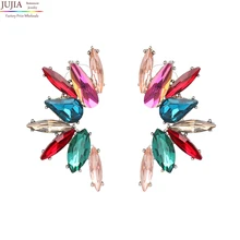JUJIA, новинка, трендовые модные серьги для женщин, Кристальные серьги, Винтажные серьги для женщин, ювелирное изделие, заводская цена