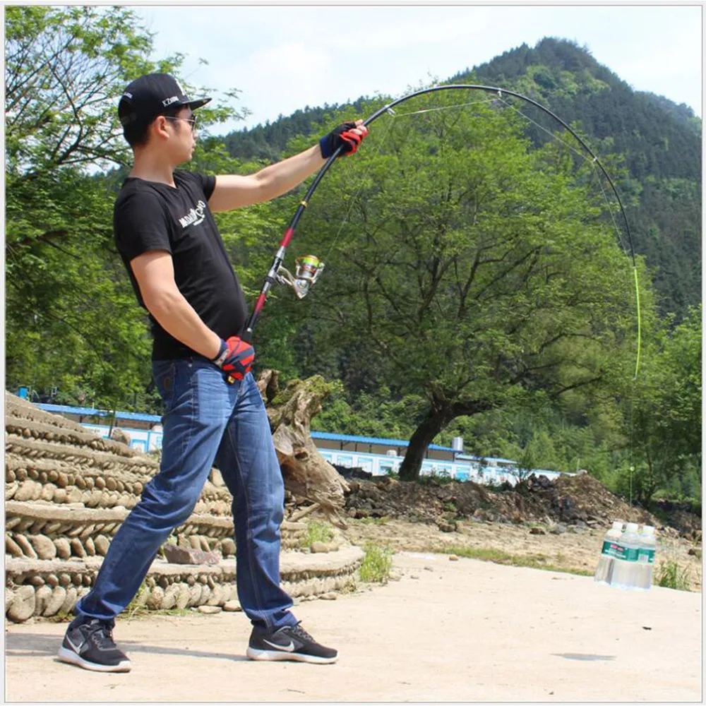 

High Carbon 99% Saltwater Rod Superhard Telescopic Fishing Rod Carbon Ultra-Light 2.1-3.6M Surf Fishing Rod Spinning Fishing Pol