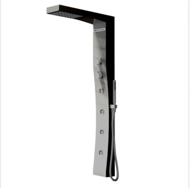 

solid surface stone shower panel artificial stone Multifunction wall mounted shower column man-made stone shower bar XRS0040