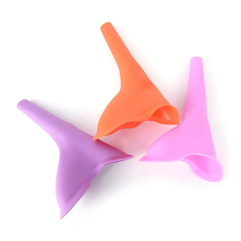 Soft Women Camping Urine Device Funnel Urinal Female Travel Urination Toilet Women Stand Up & Pee Tools Portable