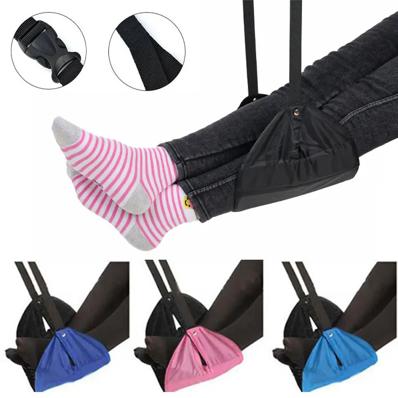 

2019 New Foam Office Portable Comfy Hanger Travel Airplane Footrest Made with Premium Memory Foam Foot Feet Casual Pad Hammock