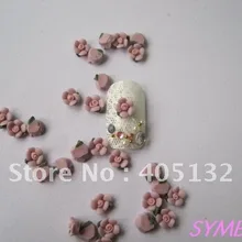 Cf-1-6 3D 200 шт./пакет ручной работы Керамика фиолетовый 5-лепесток цветочный дизайн ногтей украшение ногти, декорирование, цветы деко