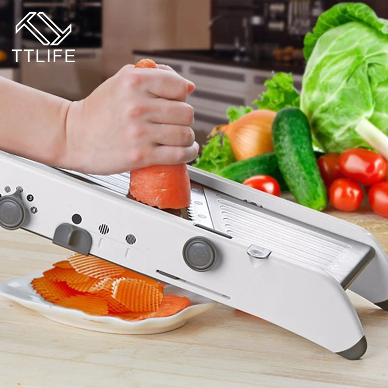 TTLIFE Multifunctional Adjustable Mandoline Vegetable Slicers Manual