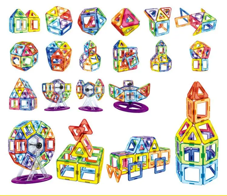 

Animal Magnetic Building Blocks 62Pcs Diy Magnetic Construction Blocks Toys For Kids Educational Bricks 3d Magnetic Designer