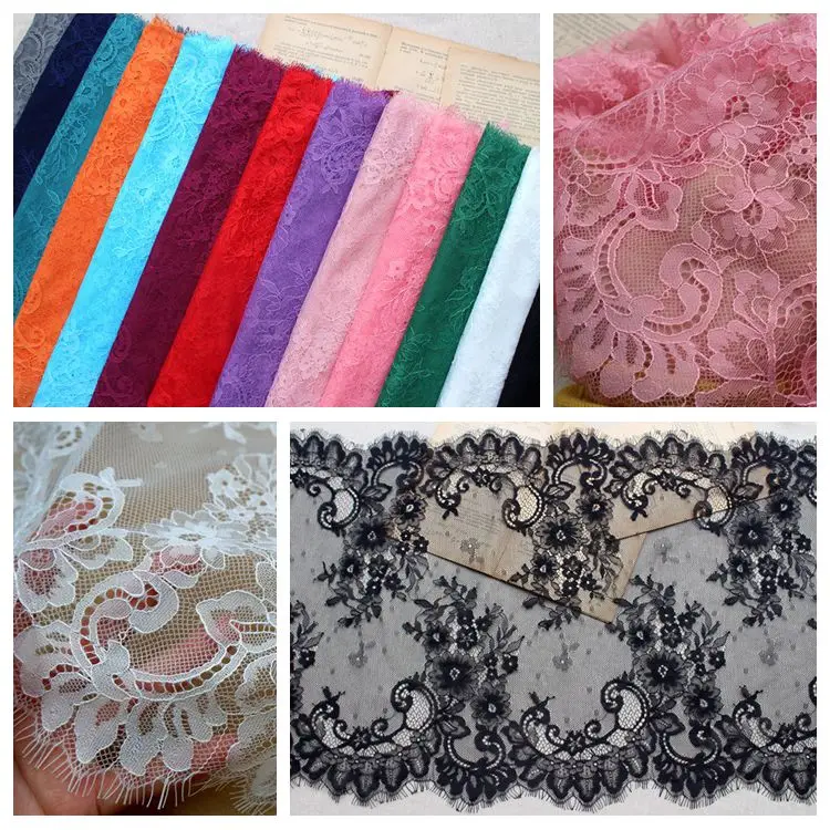 6Meters/Lot Multicolor Eyelash Lace Trim Wide 42CM DIY Handmade Wedding Dress Clothes Fabric Accessories | Дом и сад